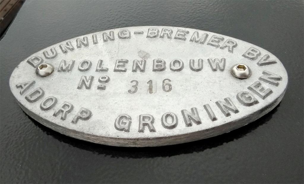 1, Roede 316, Bremer/Dunning, Martin E. van Doornik (15-8-2018) | Database Nederlandse molens