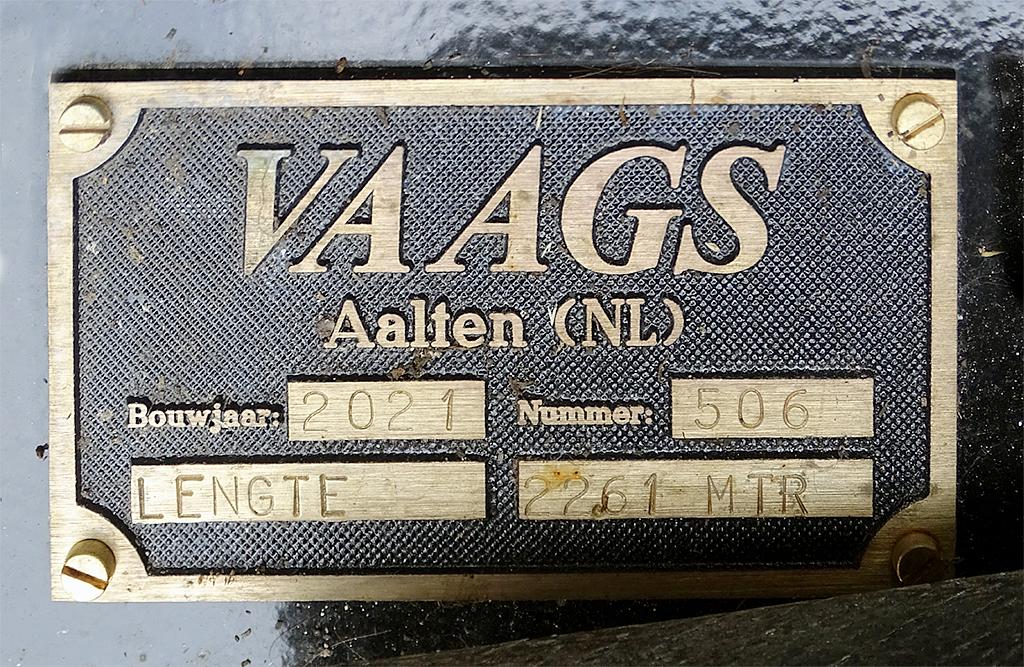 1, Roede 506, Vaags, Martin E. van Doornik (16-10-2021)Nieuwe geklonken(!) binnenroede. In 2023 gestoken.&nbsp; | Database Nederlandse molens