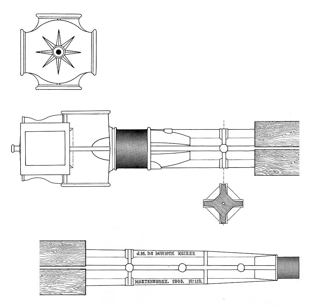 1, As 110, Muinck Keizer, J.M. de, Martin E. van Doornik (eigen tekening 11-1-1986) | Database Nederlandse molens