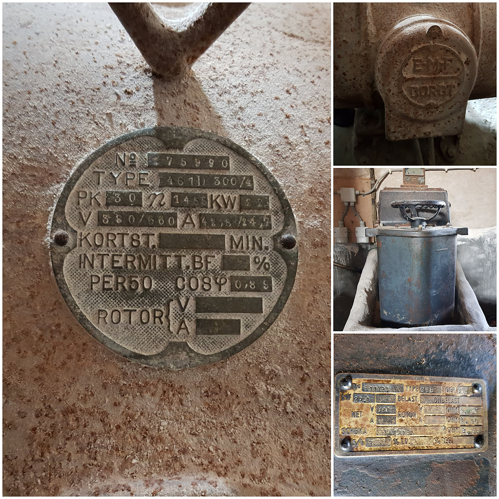 3, Motor 275990, E.M.F. Dordt, Pieter Zuijkerbuijk (29-03-2019)
Type plaatjes van de EMF Dordt motor en de aanzeteerstand | Database Nederlandse molens