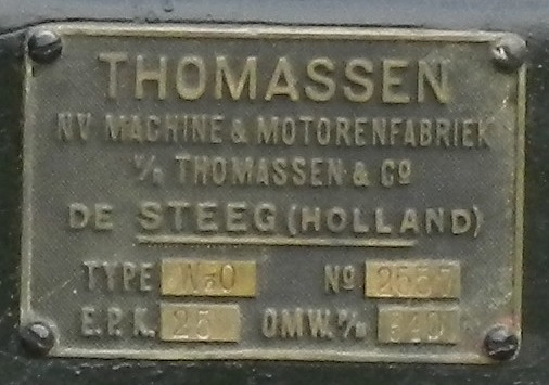 3, Motor 2557, Thomassen, Simon P.N. van Kampen (16-07-2017) | Database Nederlandse molens